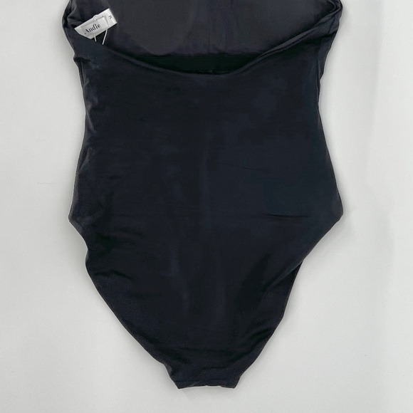 NWT Andie Swim Black Women's One Piece Halter Swimsuit Size Medium - Picture 8 of 14